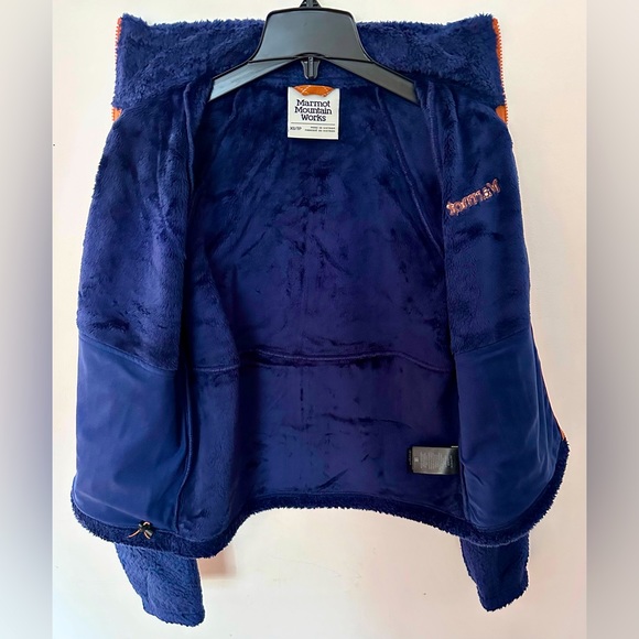 NWTs Marmot Women’s Homestead Sherpa Fleece Jacket. Arctic Navy. XS - Picture 4 of 11
